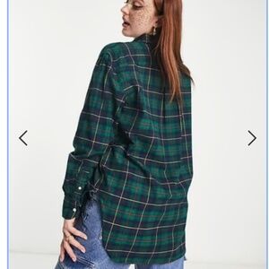Polo Ralph Lauren long sleeve shirt in green tartan NWT M